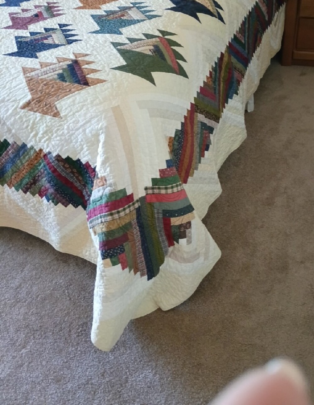 Designer Multi-Color Queen Quilt - Picture 2 of 5